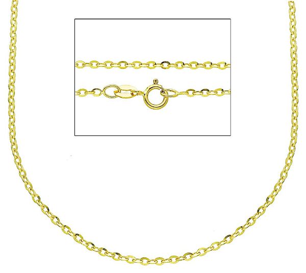 Picture of Yellow gold 18k Rolo Chain Necklace 45 cm (17,7 inch)