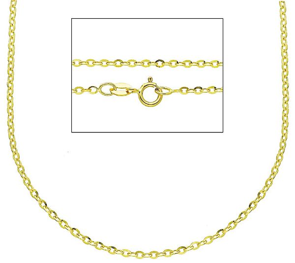 Picture of Yellow gold 18k Rolo Chain 50 cm (19,7 inch) Made in Italy