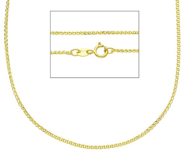 Imagen de Cadena Espiga oro amarillo 18k para mujer 50 cm