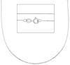 Immagine di Collana Veneziana oro bianco 18k uomo 40 cm