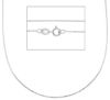 Immagine di Collana Veneziana oro bianco 18k uomo 45 cm