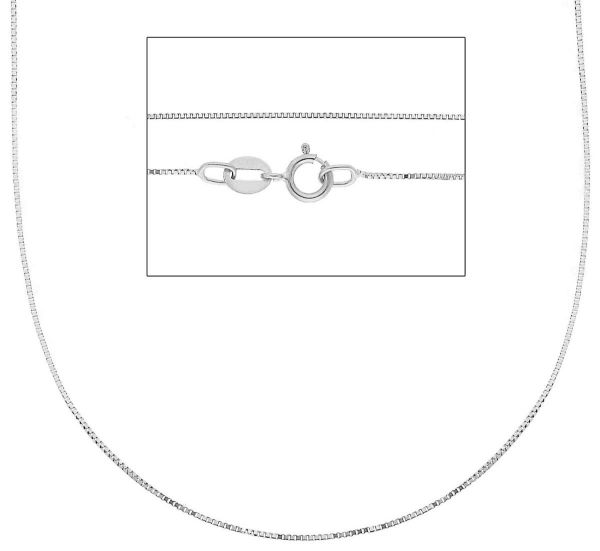 Picture of White gold 18k Box Chain for men 50 cm (19,7 inch)
