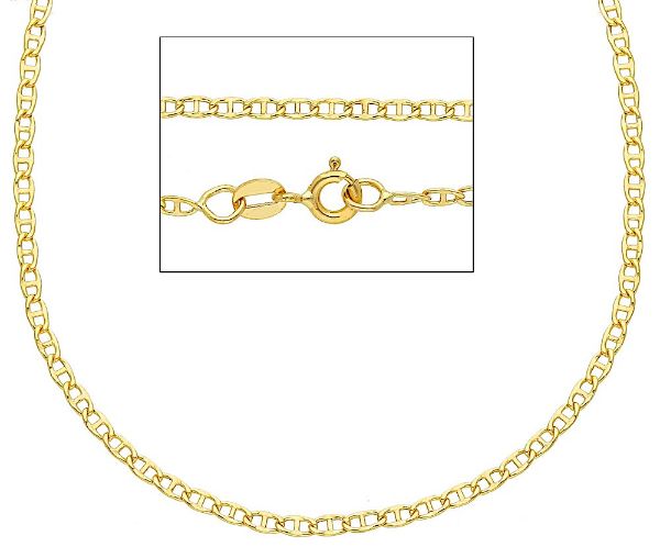 Picture of Yellow gold 18k Anchor Chain Necklace 60 cm (23,60 inch)