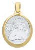 Imagen de Medalla Ángel de Rafael gr 2,5 oro bicolor 18k