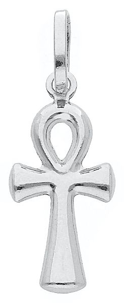 Immagine di Ciondolo Chiave della Vita gr 0,5 oro bianco 18k