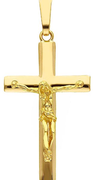 Imagen de Collar Crucifijo gr 6,3 oro amarillo 18k mujer hombre