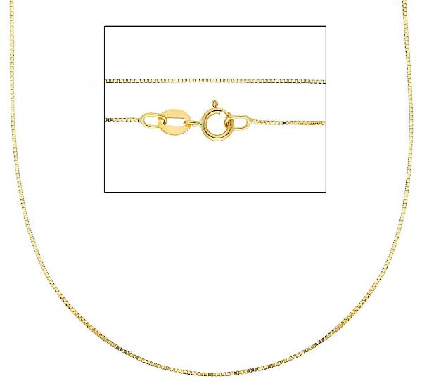 Imagen de Cadena Veneciana oro amarillo 18k para mujer 50 cm