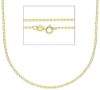 Picture of Yellow gold 18k Anchor Chain Necklace 45 cm (17,7 inch)