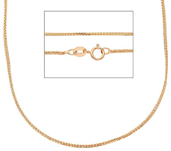 Picture of Rose gold 18k Wheat Chain Necklace 50 cm (19,7 inch)