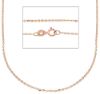 Immagine di Catena Rolò specchio oro rosa 18k donna 50 cm