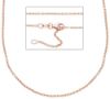 Imagen de Collar malla Rolo oro rosa 18k para mujer 42+3 cm