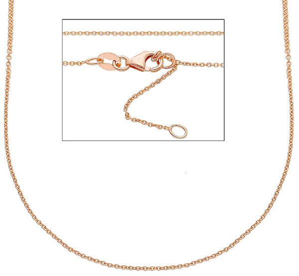 Imagen de Collar Rolo oro rosa 18k para mujer 50 cm