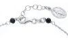 Picture of Silver 925 Rosary Bracelet for men with black stones gr 3,10