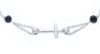 Picture of Silver 925 Rosary Bracelet for men with black stones gr 3,10