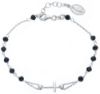 Picture of Silver 925 Rosary Bracelet for men with black stones gr 3,10