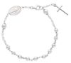 Immagine di Bracciale Rosario donna gr 5,7 oro bianco 18k