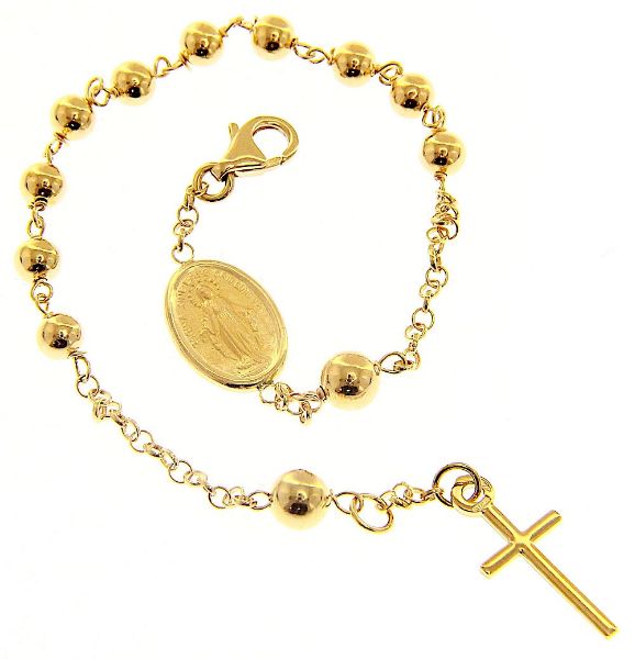 Picture of Yellow gold 18k Rosary Bracelet gr 5,7