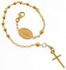Picture of Yellow gold 18k men's Rosary Bracelet gr 4,7