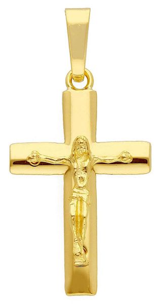 Imagen de Crucifijo Collar gr 4,6 oro amarillo macizo 18k para hombre
