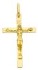 Imagen de Crucifijo Collar gr 2,2 oro amarillo macizo 18k para hombre