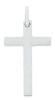 Imagen de Cruz recta simple gr 1,25 oro blanco macizo 18k