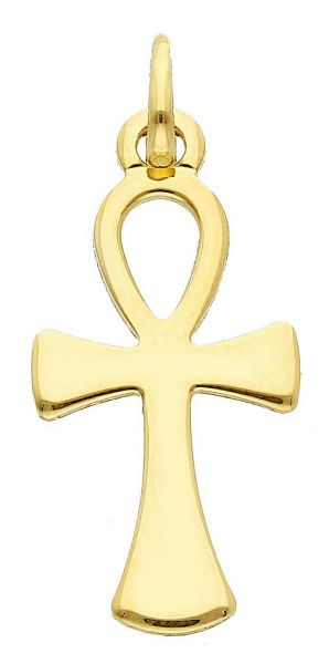 Imagen de Colgante Anj Cruz Egipcia gr 1 oro amarillo 18k para hombre