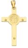 Imagen de Crucifijo de San Benito oro amarillo 18kgr 3,00