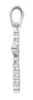 Picture of Mini Cross Pendant gr 0,6 white gold 18k, cubic zirconia