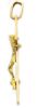 Imagen de Crucifijo Collar gr 2,2 oro amarillo macizo 18k para hombre