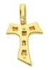 Imagen de Cruz Tau doble gr 2,4 oro amarillo macizo 18k