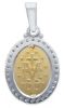 Imagen de Medalla Milagrosa gr 9,9 oro blanco / amarillo 18k y brilantes