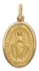 Picture of Original Miraculous Medal gr 3,1 yellow gold 18k Made in Italy
