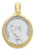 Immagine di Medaglia Madonna Addolorata gr 2,4 oro bicolore 18k