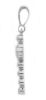 Picture of 11-spheres Italian Cross Necklace for women gr 1,15 white gold 18k