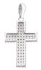 Picture of Cross Pendant gr 3 white gold 18k, cubic zirconia