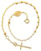Imagen de Pulsera Rosario gr 3,2 oro amarillo 18k para mujer