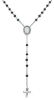 Picture of Silver 925 Rosary style Necklace with black stones