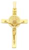 Picture of Solid yellow gold 18k St. Benedict Pendant gr 9,1