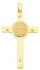 Picture of Solid yellow gold 18k St. Benedict Pendant gr 9,1