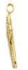 Imagen de Cruz de brillantes de flor gr 2,3 oro amarillo 18k para mujer