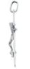 Picture of White gold 18k Catholic Crucifix Necklace for men gr 2,1
