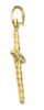 Imagen de Cruz joyería gr 1,1 oro amarillo 18k y zircones para mujer