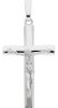 Imagen de Crucifijo Collar gr 5,8 oro blanco macizo 18k para hombre