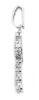 Immagine di Croce dritta 11 zirconi gr 0,9 oro bianco 18k
