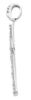 Picture of Stylized Cross Pendant gr 1,35 white gold 18k, cubic zirconia