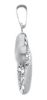 Picture of Rounded Cross Pendant gr 1,1 white gold 18k, zircons