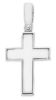 Picture of Solid white gold 18k smooth Cross Pendant gr 3,6