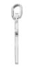 Picture of Mini small solid white gold 18k Cross Pendant gr 0,85