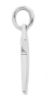 Picture of Solid white gold 18k Cross Pendant for men gr 1,5