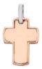 Immagine di Croce dritta liscia gr 2,2 oro rosa 18k